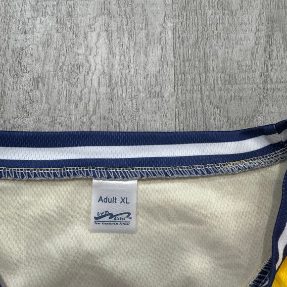 University of Michigan Wolverines Basketball Jersey Men's XL Maize Rage Hoops - Picture 3 of 6